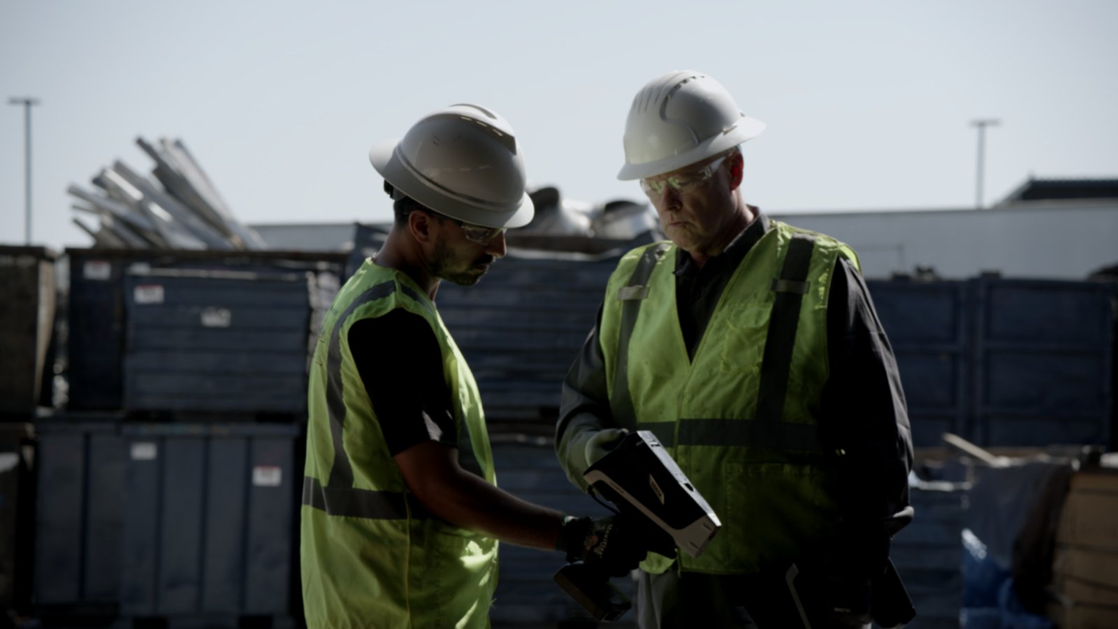 Handheld XRF analyzers offer fast alloy identification for the scrap recycling and metal manufacturing sectors. Image courtesy of Evident. 